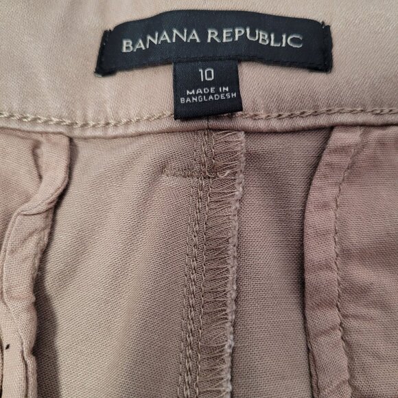 Banana Republic Women's Cropped Chino Pants Beige Size 10 - Picture 8 of 12